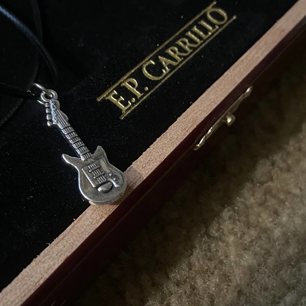 Guitar - Silver Necklace